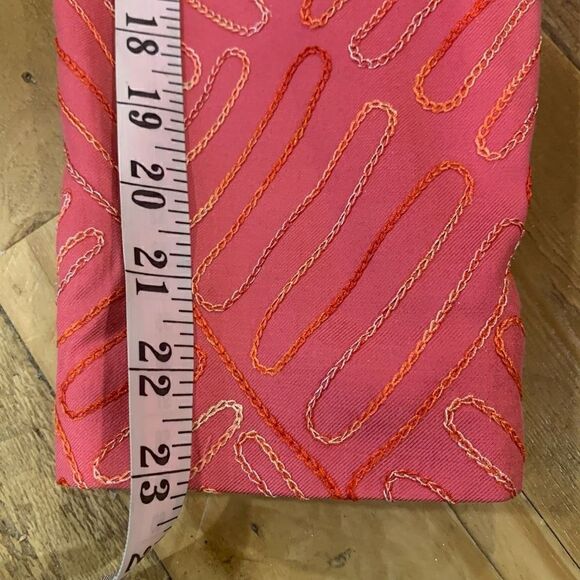 Patchington Vintage 80s 90s Embroidered Silk Blend Melon Blazer Wmn Medium EUC - Picture 12 of 13